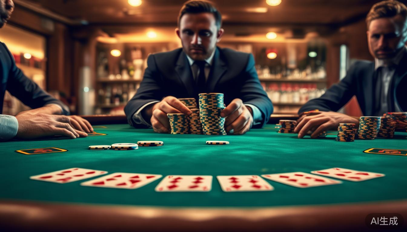 德州扑克赛场：牌型大小顺序定胜负，新手莫混淆