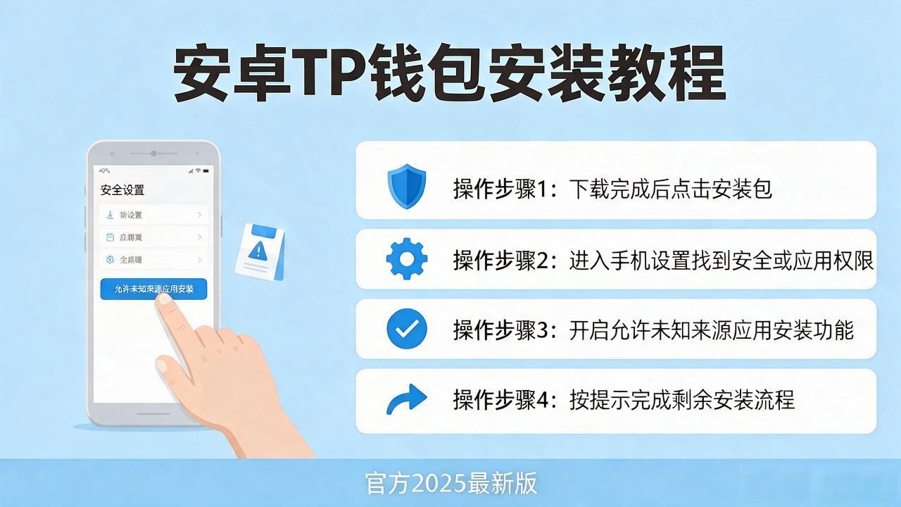 安卓怎么下载TP官方2025年最新版?_安卓手机TP钱包官方最新版本下载步骤 TP钱包安卓版官方下载渠道 安卓TP钱包安装时允许未知来源应用设置