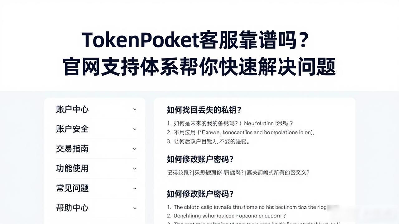 TokenPocket帮助中心使用体验_tokenpocket官方网站的用户支持体系，如何助力解决各类问题？_TokenPocket客服支持
