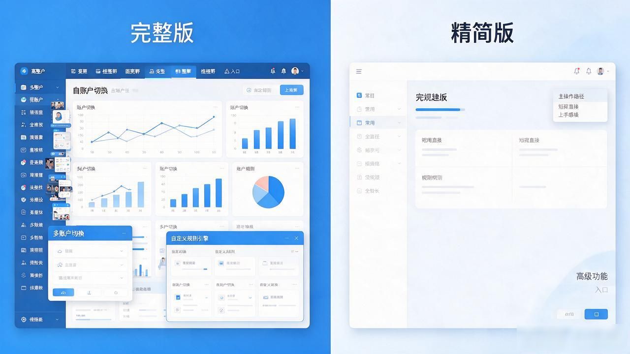 TP官网下载渠道差异_TP官方网站下载的用户体验与功能对比_TP软件完整版与精简版对比
