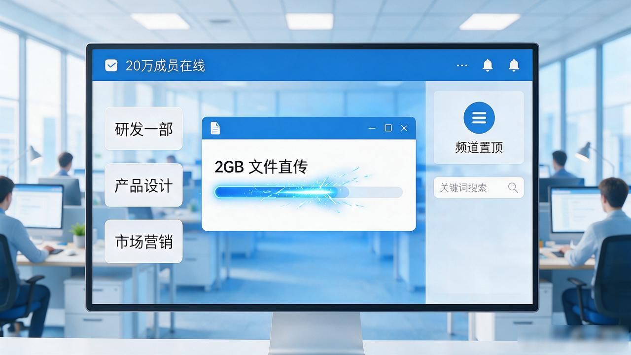 文件直传2GB群组20万_安卓最新版TP协作体验_TP官方下载安卓最新版本2025与在线协作的关系
