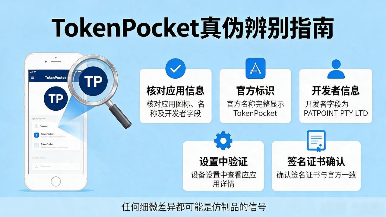 TokenPocket钱包官方版本与假冒应用分辨方法_TokenPocket钱包安全下载渠道_如何判断TokenPocket钱包APP是否为官方版本